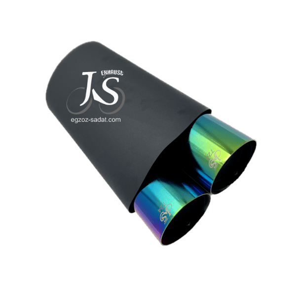 منبع اگزوز سایلنسردار دو حالته برند JS | استیل ضد زنگ سایز بزرگ